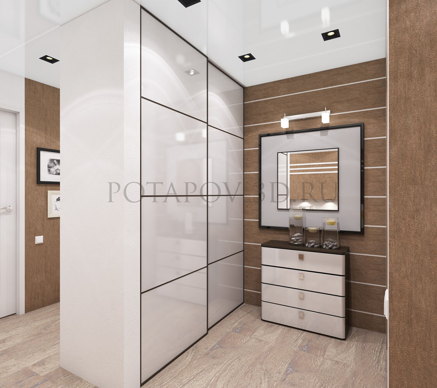 Интерьер трехкомнатной квартиры