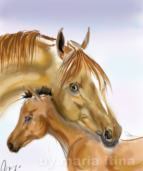 Мать и дитя. Mother and child.