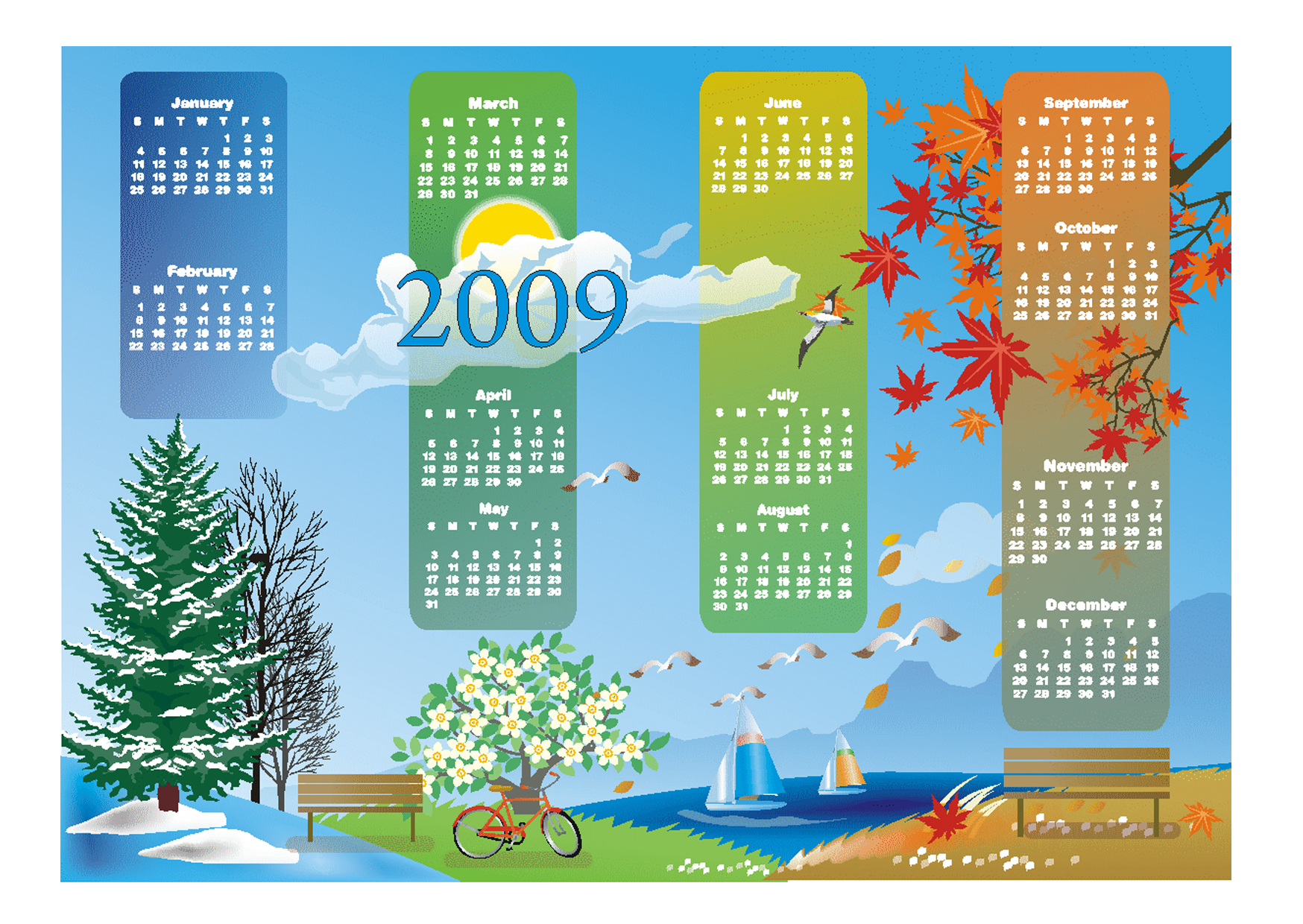 4 времени года