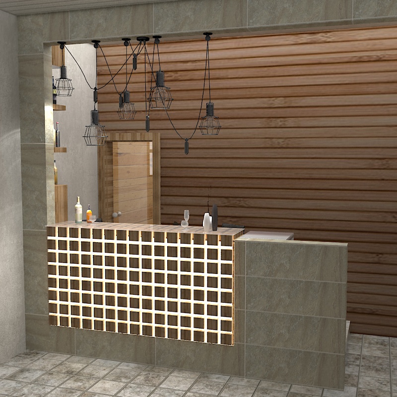 Барная стойка в гараже