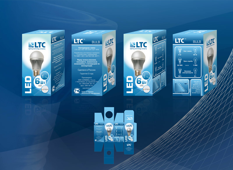 Упаковка для лампочек LTC