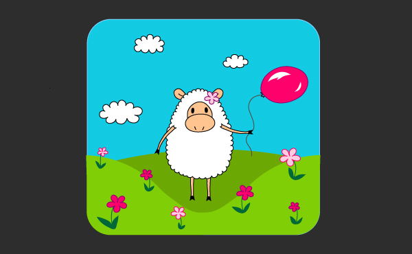 Иллюстрация в векторе для открытки