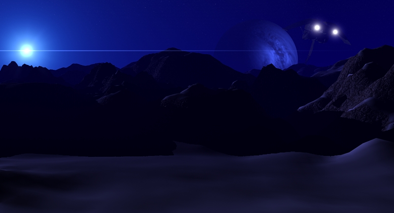 визуализация на тему космоса