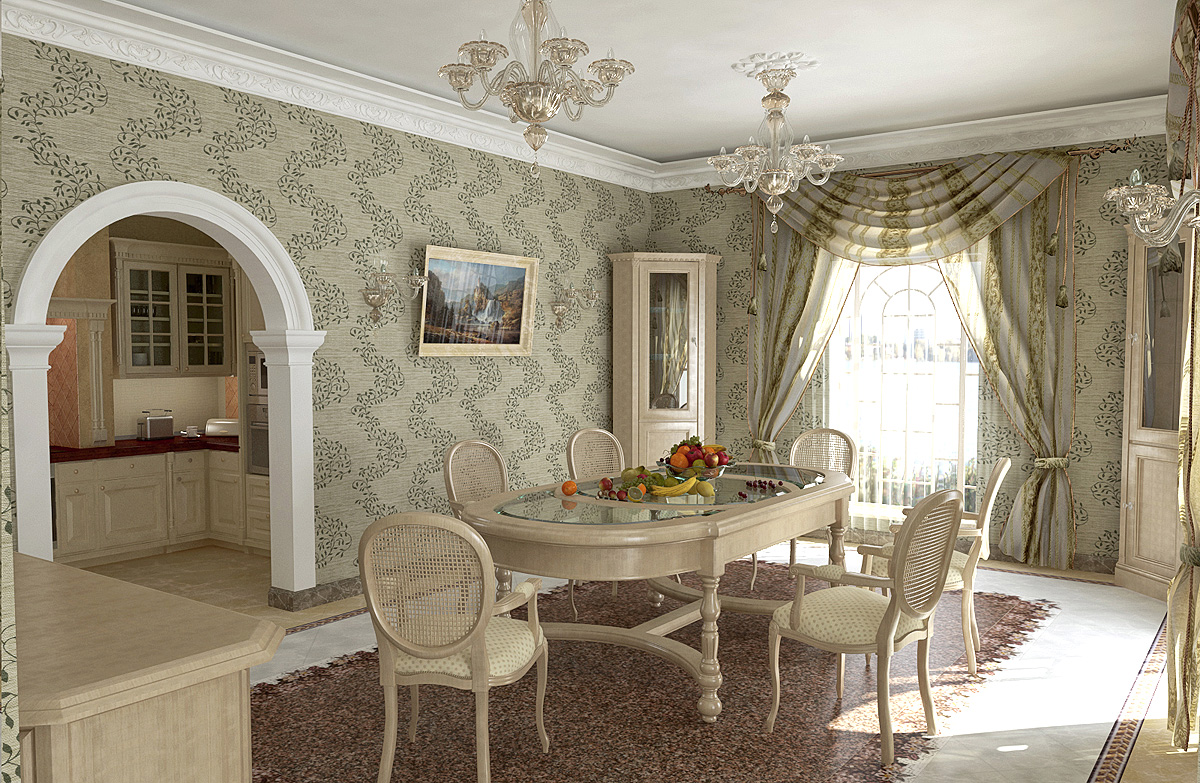 Дизайн и визуализация гостинной г.Сочи