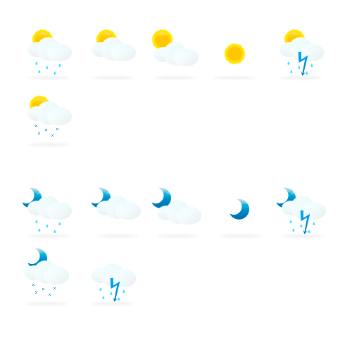 Погодные иконки для информера.