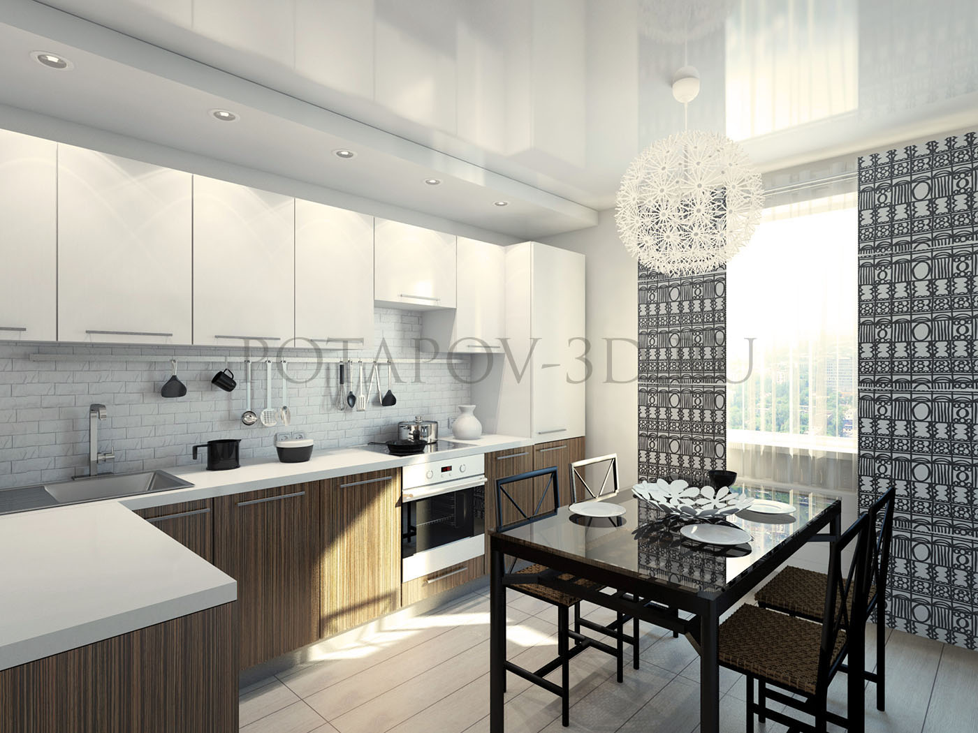 Интерьер трехкомнатной квартиры