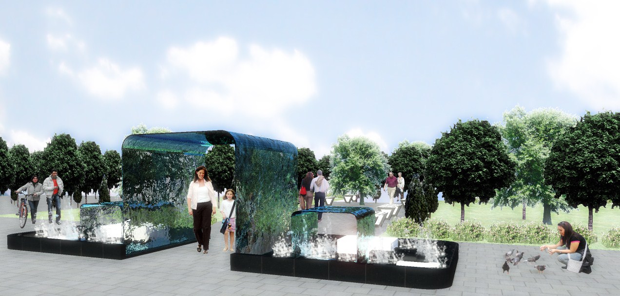 эскизный проект фонтана