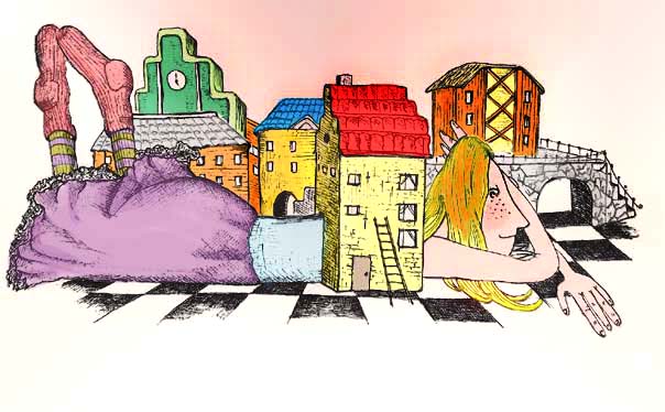 девица лежит