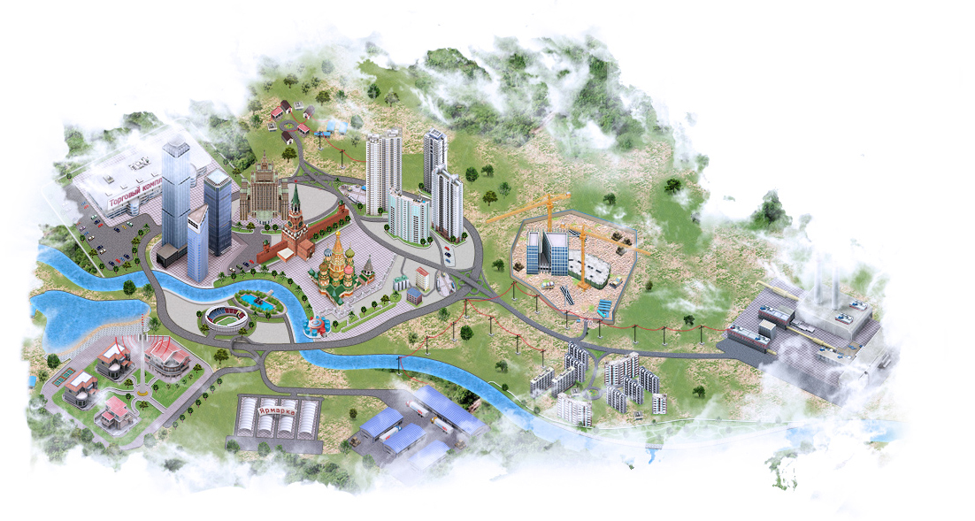 Город для сайта Мультилайн