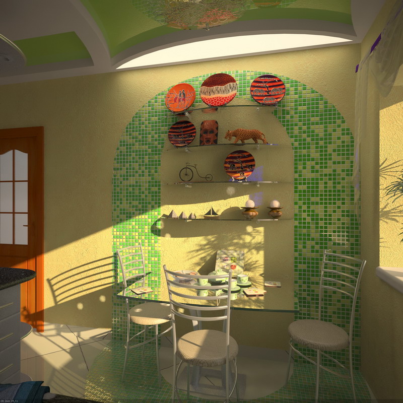 Кухня. вариант 1. ракурс 2.