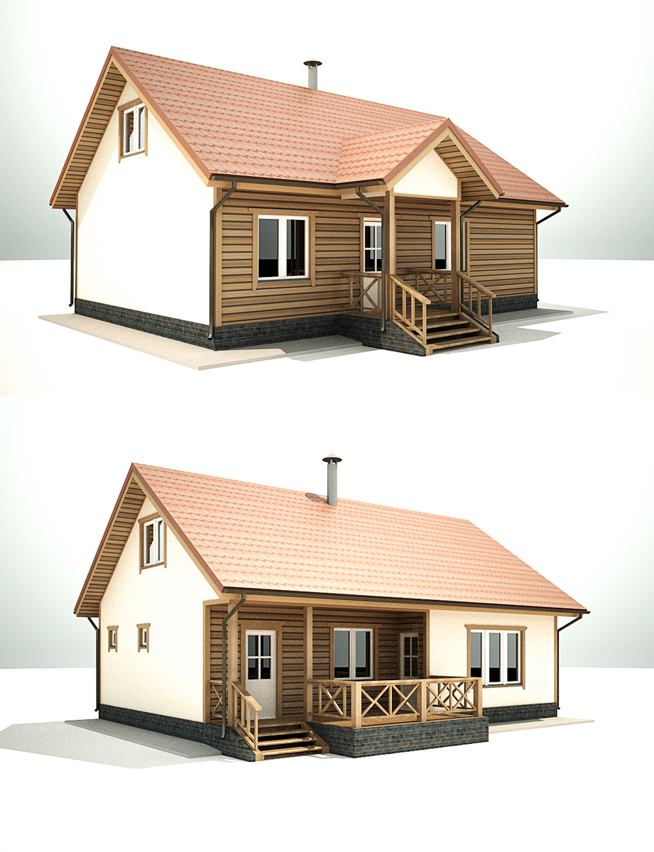 Каркасный домик 142 м.кв. 2012