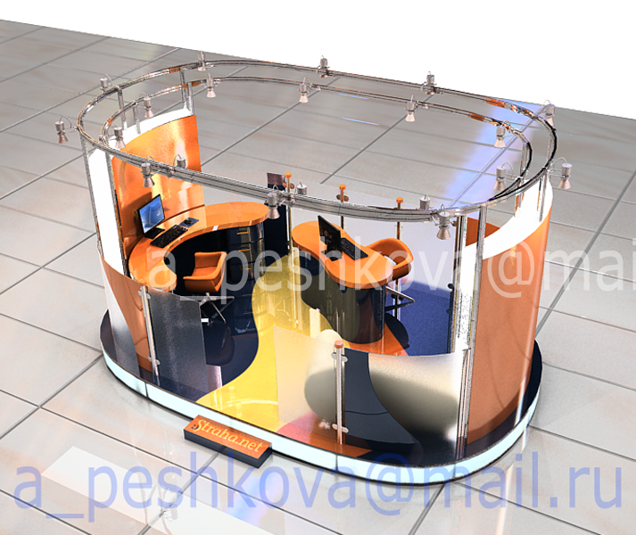 Павильон «Страха нет», 3D-Max, Vray, Photoshop