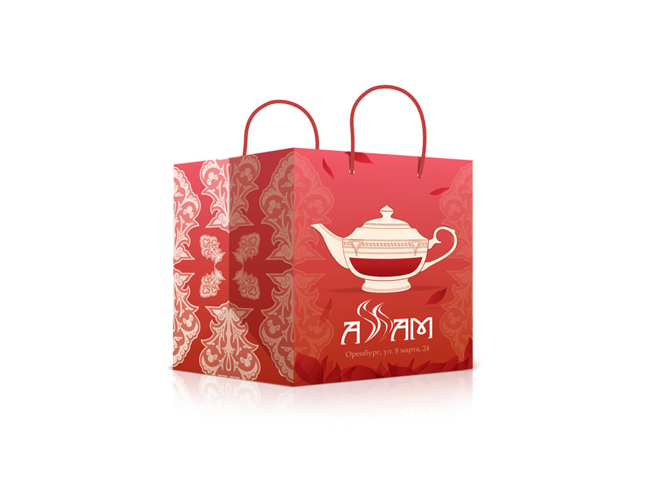 Фирменный пакет для чайного дома «Assam»