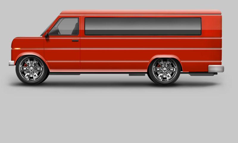 Красный Chevrolet
