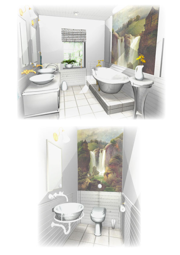 ванная 2 этаж