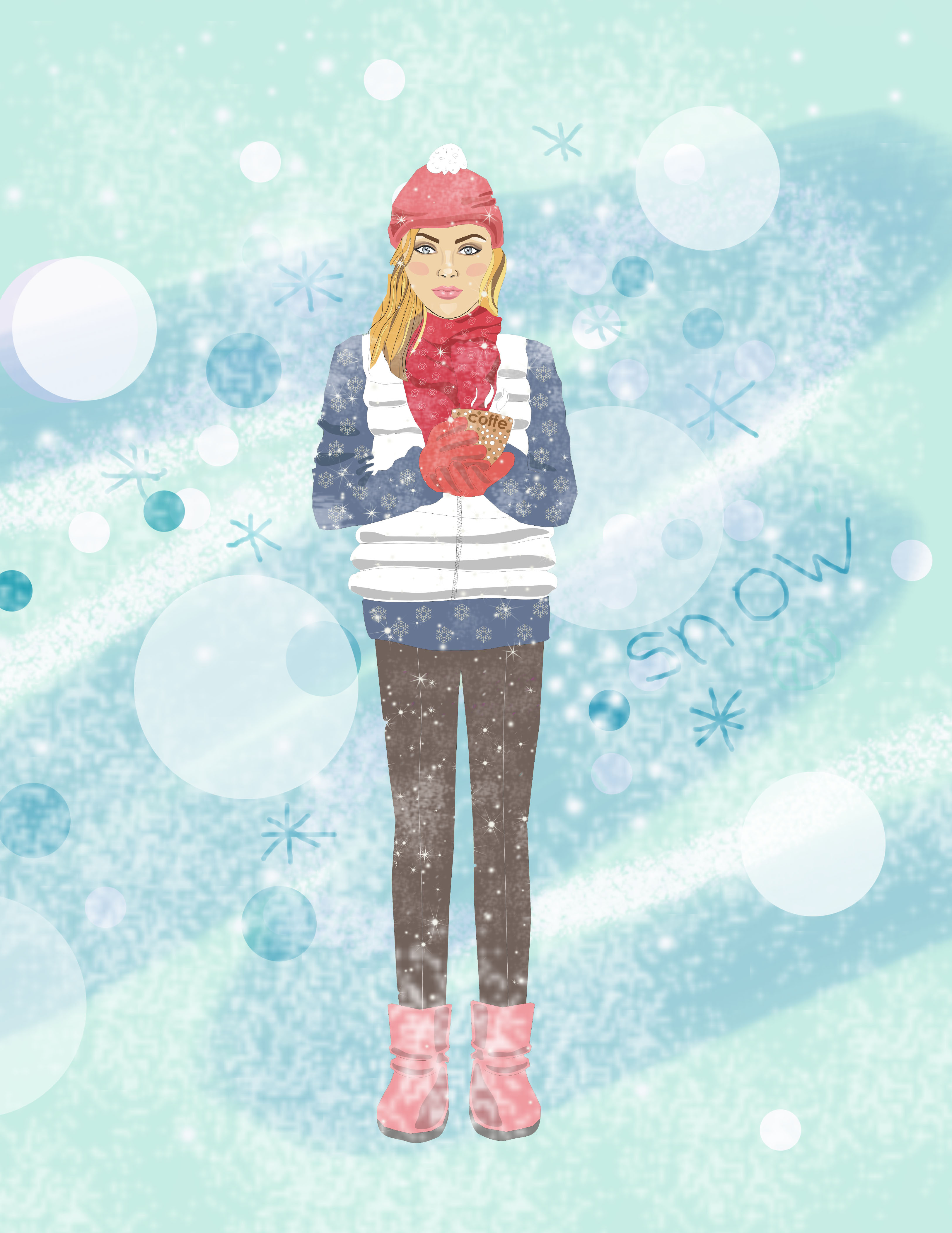Girl and winter