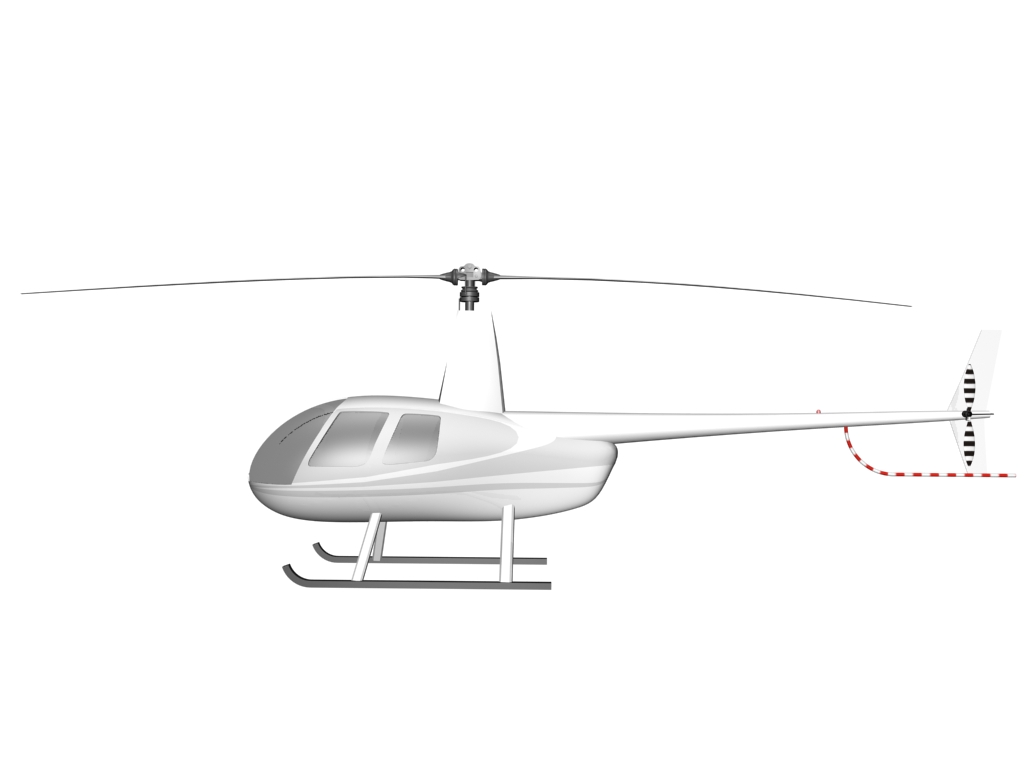 модель вертолета Robinson R44