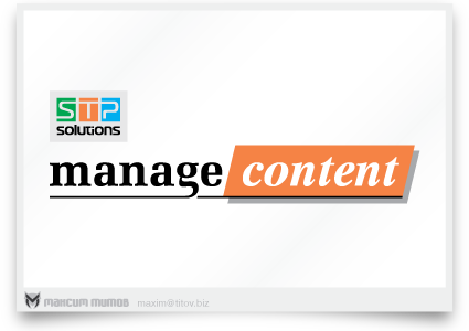 STP Solutions - Manage content