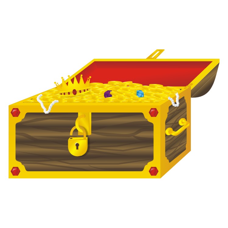 Сундук с сокровищами для игры