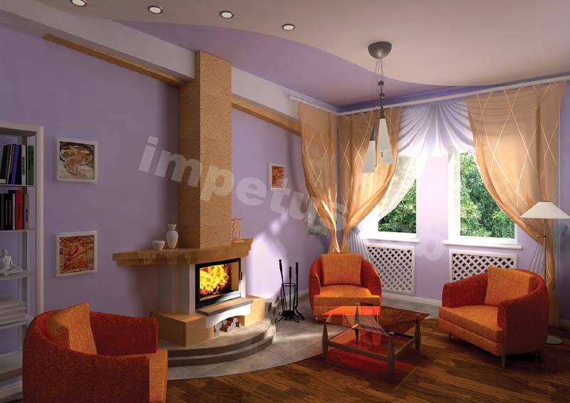 дизайн интерьера катэджа